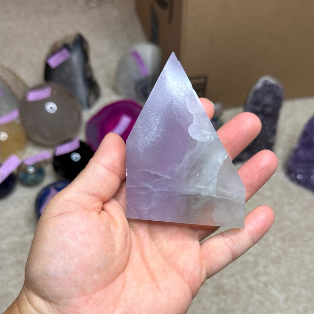 Lavender Fluorite Crystal